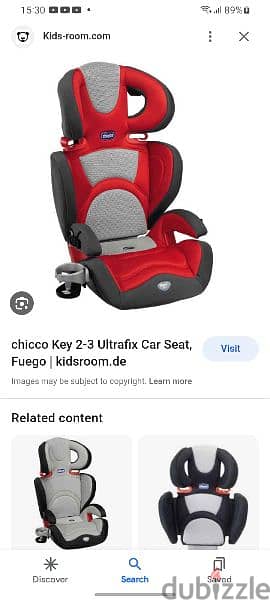 chicco carseat like new stage 3 /9kg to 36kg 1