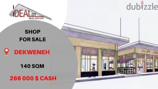 shop for sale in dekwaneh 140 SQM REF#CHCjeh74017 0