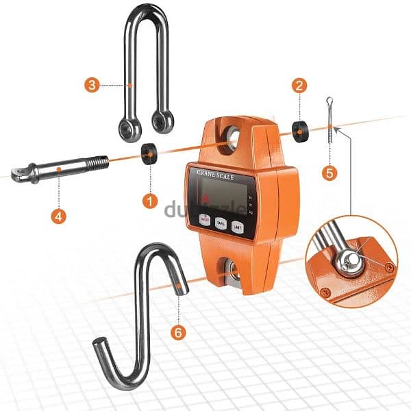 New Digital Hanging Scale 300KG Heavy Duty Scale 6