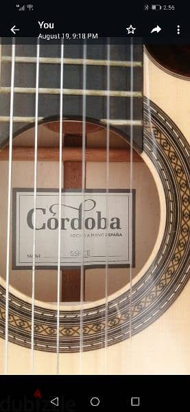 Cordoba electro acoustic guitar 4