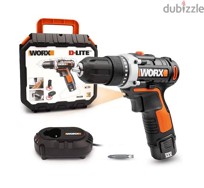 Worx D Lite 12V Cordless Drill Industrial Construction