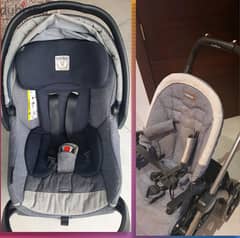 Peg Perego Stroller & Car Seat with Belted Base