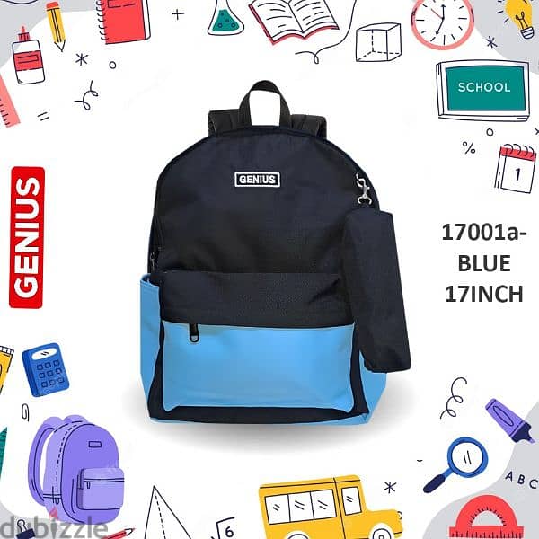 Stylish and Durable Genius Polestar 19 SB-Teal Backpack