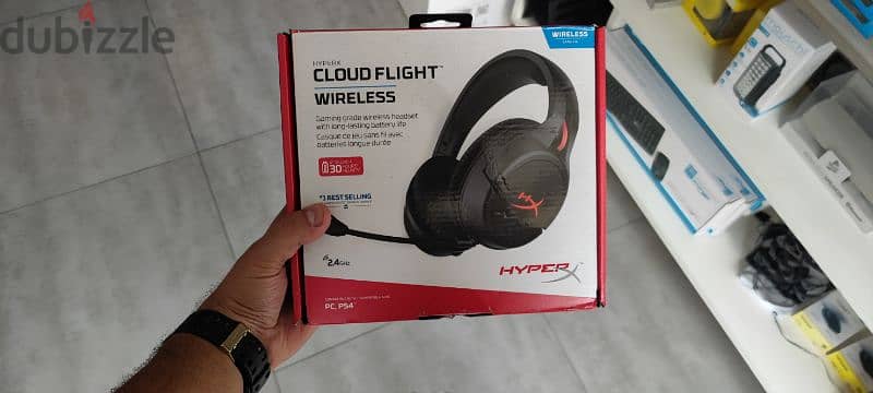  HyperX Cloud Flight - Wireless Gaming Headset, Long