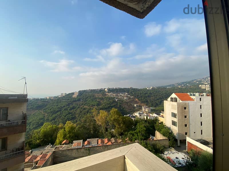150m2  apartment for rent having mountain view in Mansourieh 1