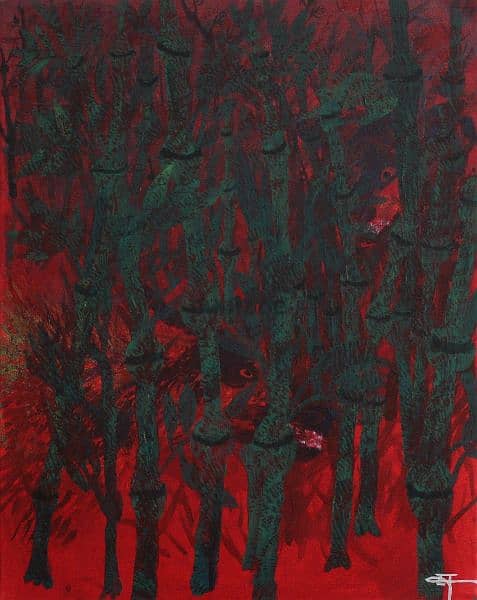 "The Red Hour" - Red painting 1