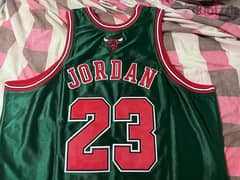 micheal Jordan nba green chicago bulls jersey 97/98 0