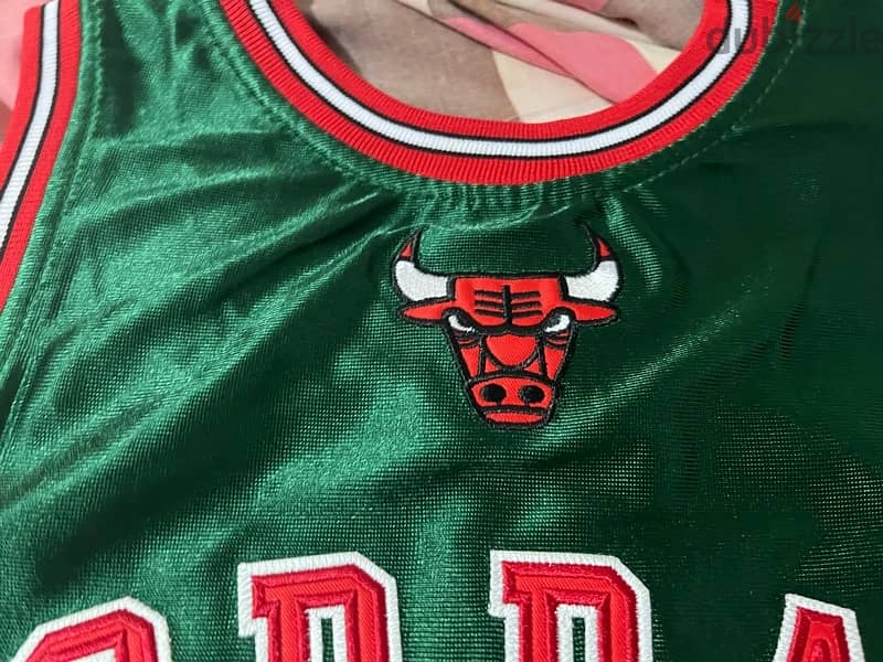 micheal Jordan nba green chicago bulls jersey 97/98 2