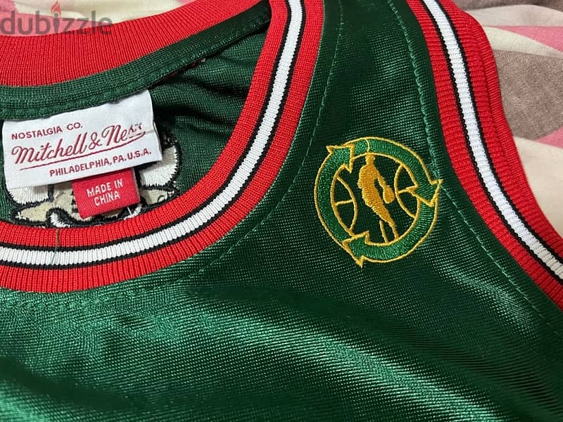 micheal Jordan nba green chicago bulls jersey 97/98 4