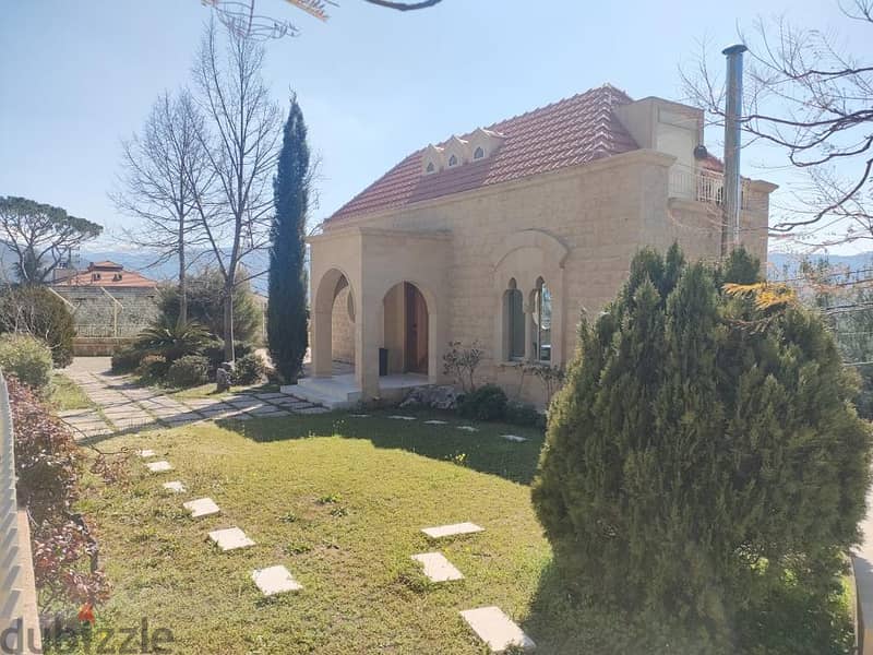 L12846-Traditional House With Land for Rent In Ouyoun Broumana 1