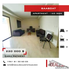 Apartment for sale in baabdat 165 SQM REF#AG2079