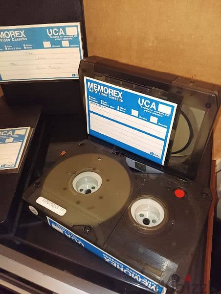 Vintage rare Memorex Q2HD Video Cassette Tape Cartridge UCA Matic HD 1