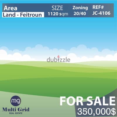 JC-4106 / Land For Sale in  Feytroun , ارض للبيع في فيطرون