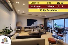 Ballouneh 213m2 | High-End | Sea View | Prime Location |TO