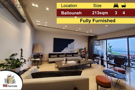 Ballouneh 213m2 | High-End | Sea View | Prime Location |TO