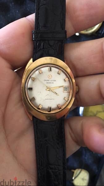 Favre-Leuba Dymatic automatic water proof ,gold filled 1970 0