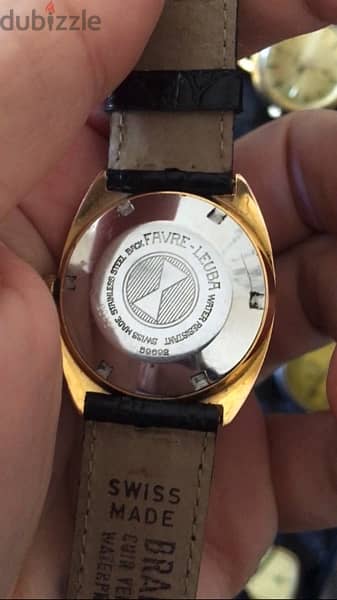 Favre-Leuba Dymatic automatic water proof ,gold filled 1970 2