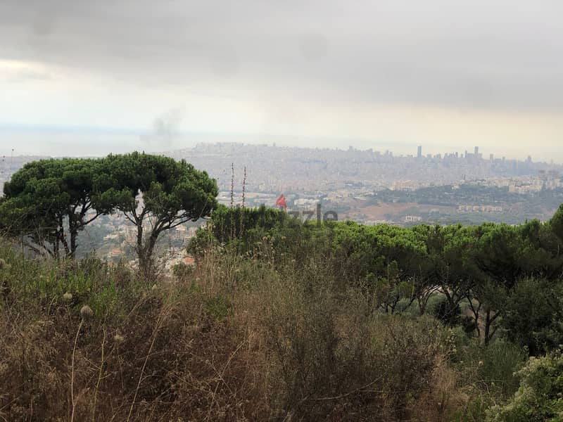 Amazing Spectacular LAnd for sale in Ain Onoub aley amazing view 1