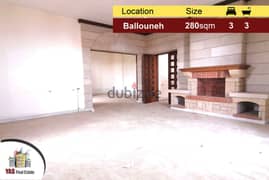 Ballouneh 280m2 | Mint Condition | For Rent | Panoramic View| IV