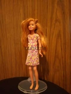 STACIE Barbie Smaller Sister Mattel used good wearing doll bend legs