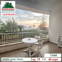 9000$/Cash Yearly!!! Chalet for rent in Zouk Mosbeh!!!!