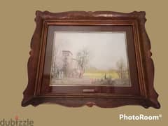 2 French oil paintings miniatures, 19th. century, signed by Ramadier 0