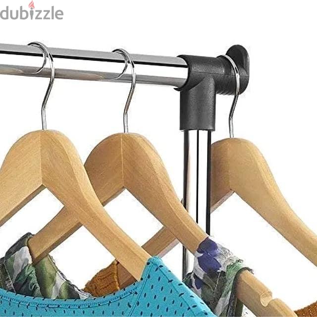 Clothes Rack Stainless Steel Hanger with Shoe Shelf 1