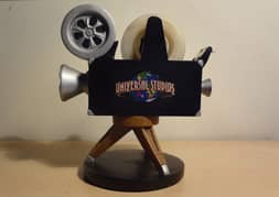 Universal studios decorative wooden scotch tape dispenser camera figur 0