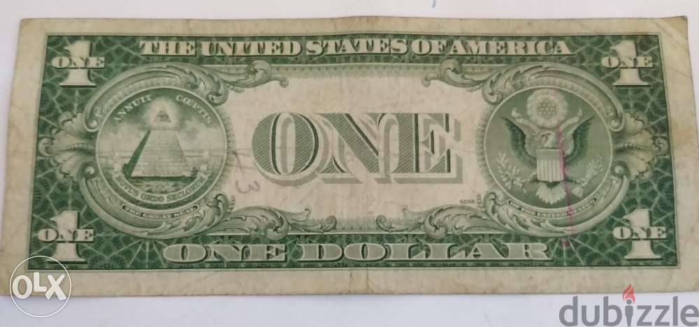 USA One Dollar Silver BankNote certifcate year 1935 1