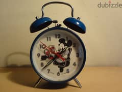 Vintage Disney Mickey Minnie bells alarm clock working good