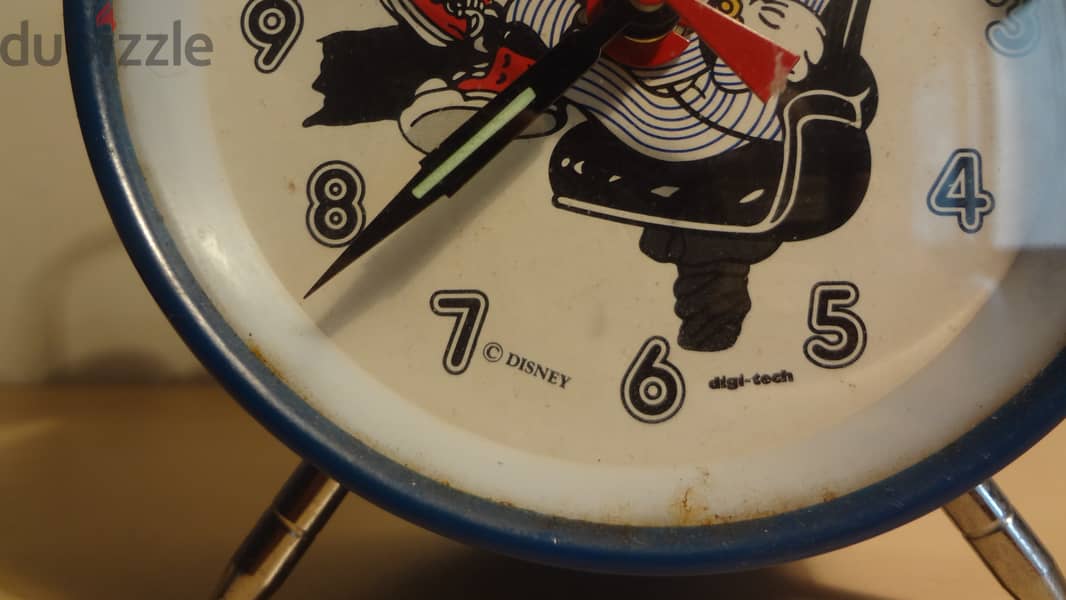 Vintage Disney Mickey Minnie bells alarm clock working good 2