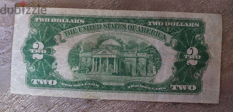 Red Seal two USA Banknote year 1928 1