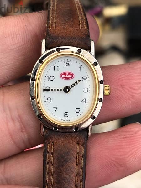 Bugatti watch orginal Very old, made in France  working fine 3