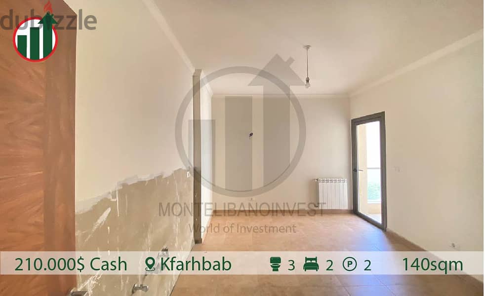 Brand new apartment for sale in Kfarhbab!! 1min from highway! 4