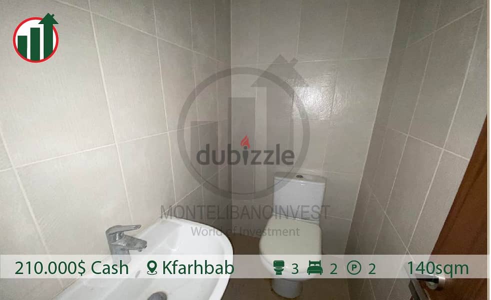 Brand new apartment for sale in Kfarhbab!! 1min from highway! 6