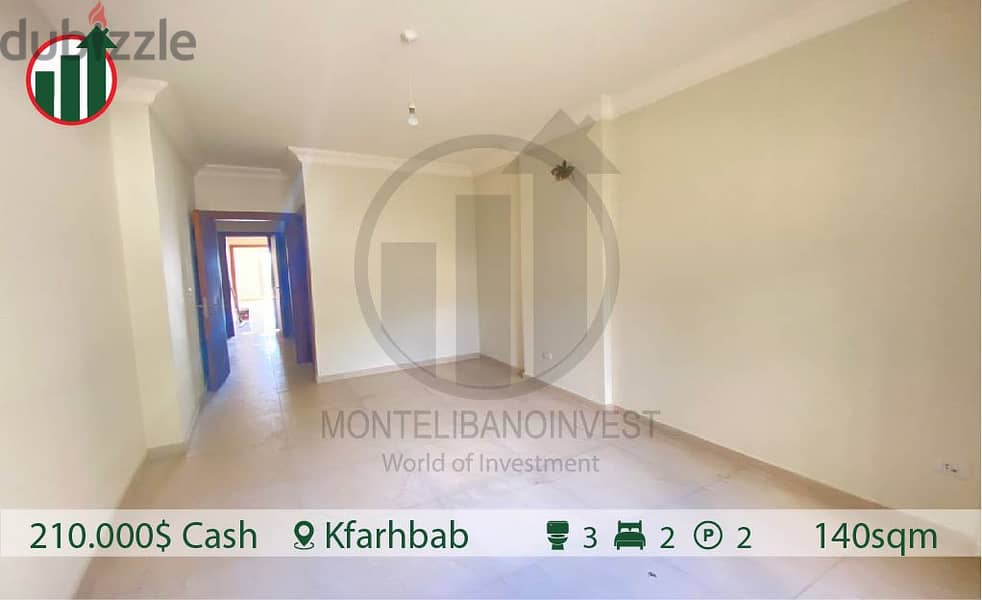 Brand new apartment for sale in Kfarhbab!! 1min from highway! 8