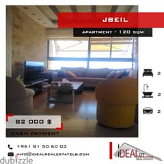 Furnished Apartment for sale 82,000 $   in jbeil 120 SQM REF#JH17222