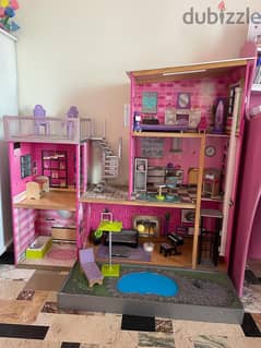 Large Doll House for Sale with furniture