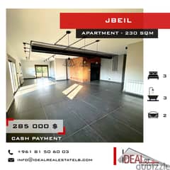 Apartment for sale in jbeil 230 SQM REF#MC54201 0