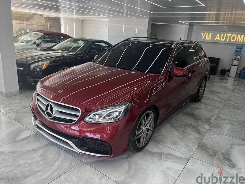 2015 E350 4M station wagon AMG pkg Burgandy/brown keyless camera senso 1