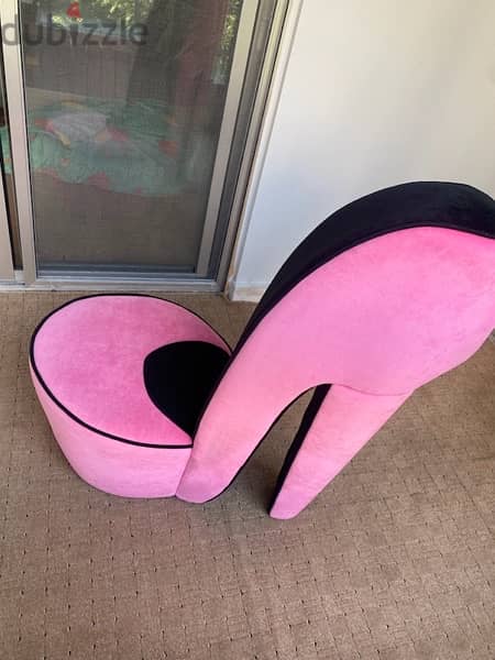 High chair pink 1