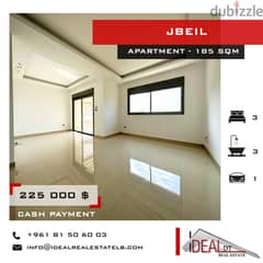Apartment for sale in jbeil 185 SQM REF#MC54204