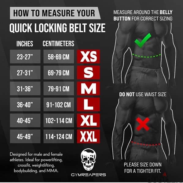 Gymreapers weightlifting gym belt XL 1