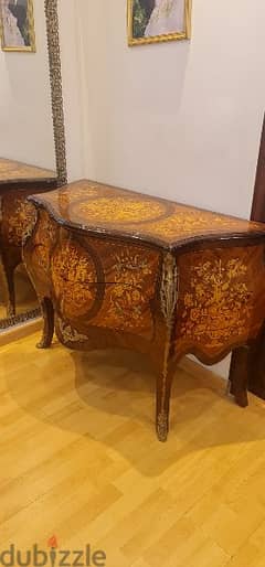 French Louis XV style commode with 2 drawers