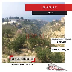 Land for sale in shouf 2600 SQM REF#JJ26015 0