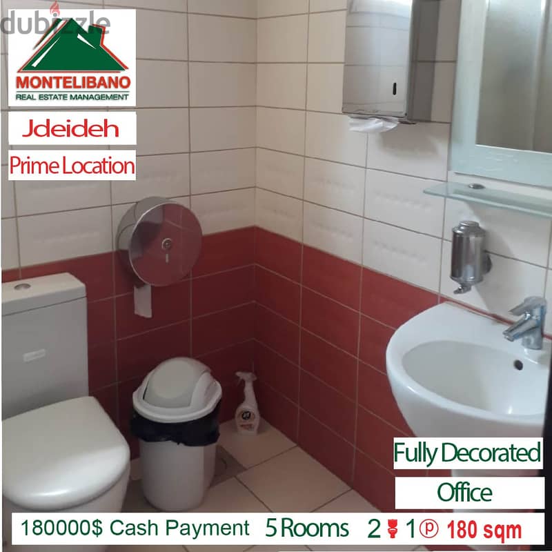 170000$ Cash Payment!!! Office for sale in Jdeideh!! Prime Location!!! 3