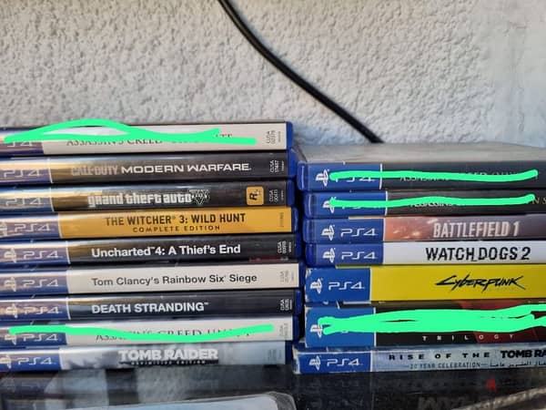 PS4 Games lot The Witcher 3 Wild Hunt Call of Duty Advance Warfare  Battlefield 4