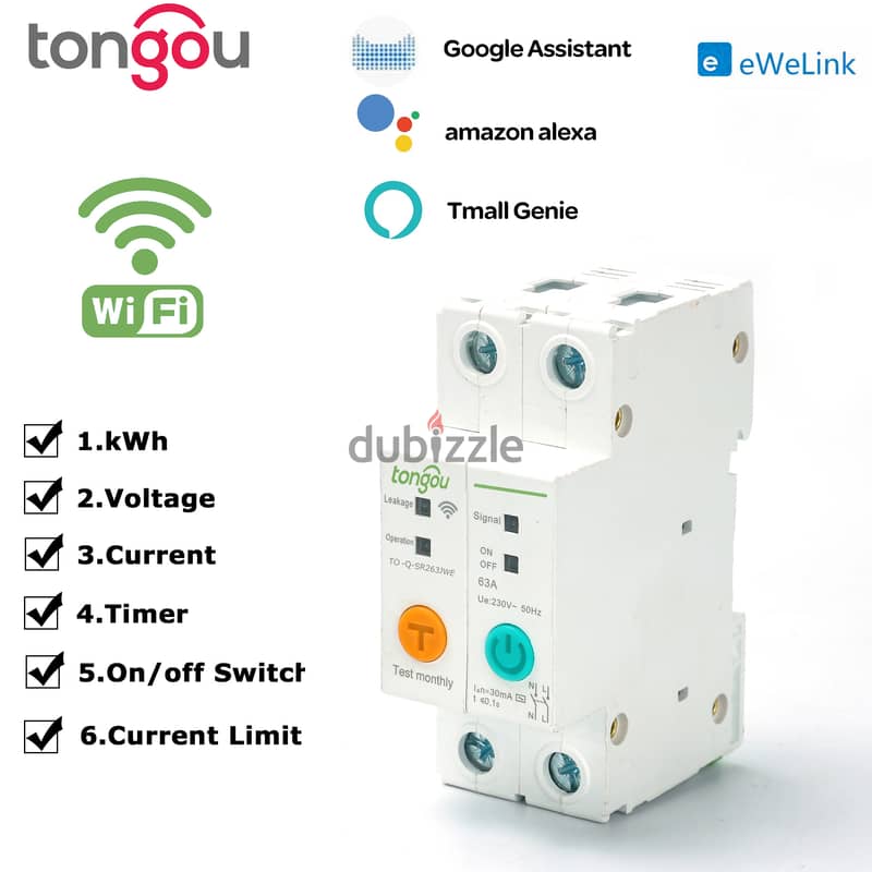 Tongou Ewelink 1 Pole / 2 Pole With Power monitoring 1