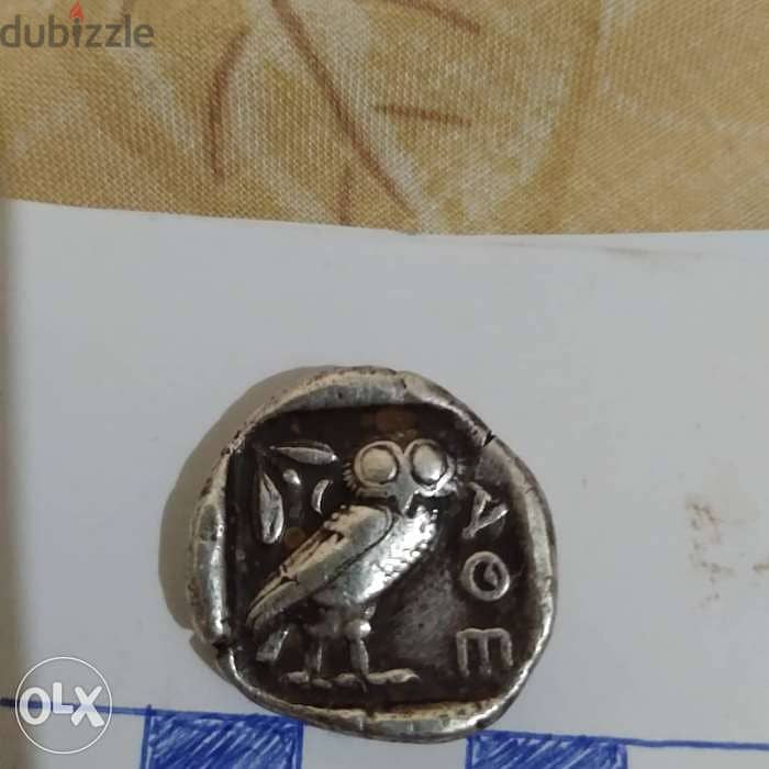 Ancient Greek Athena Silver Coin Tettadrachm year 415 BC weight 16.7 g 1