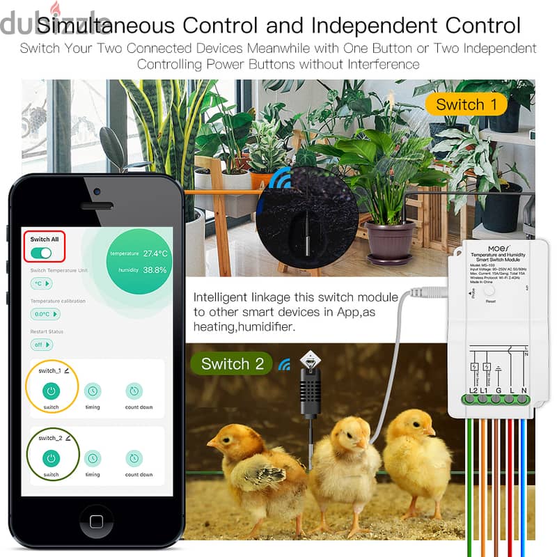 MOES Wifi Smart Switch with Temperature enabled Control 1